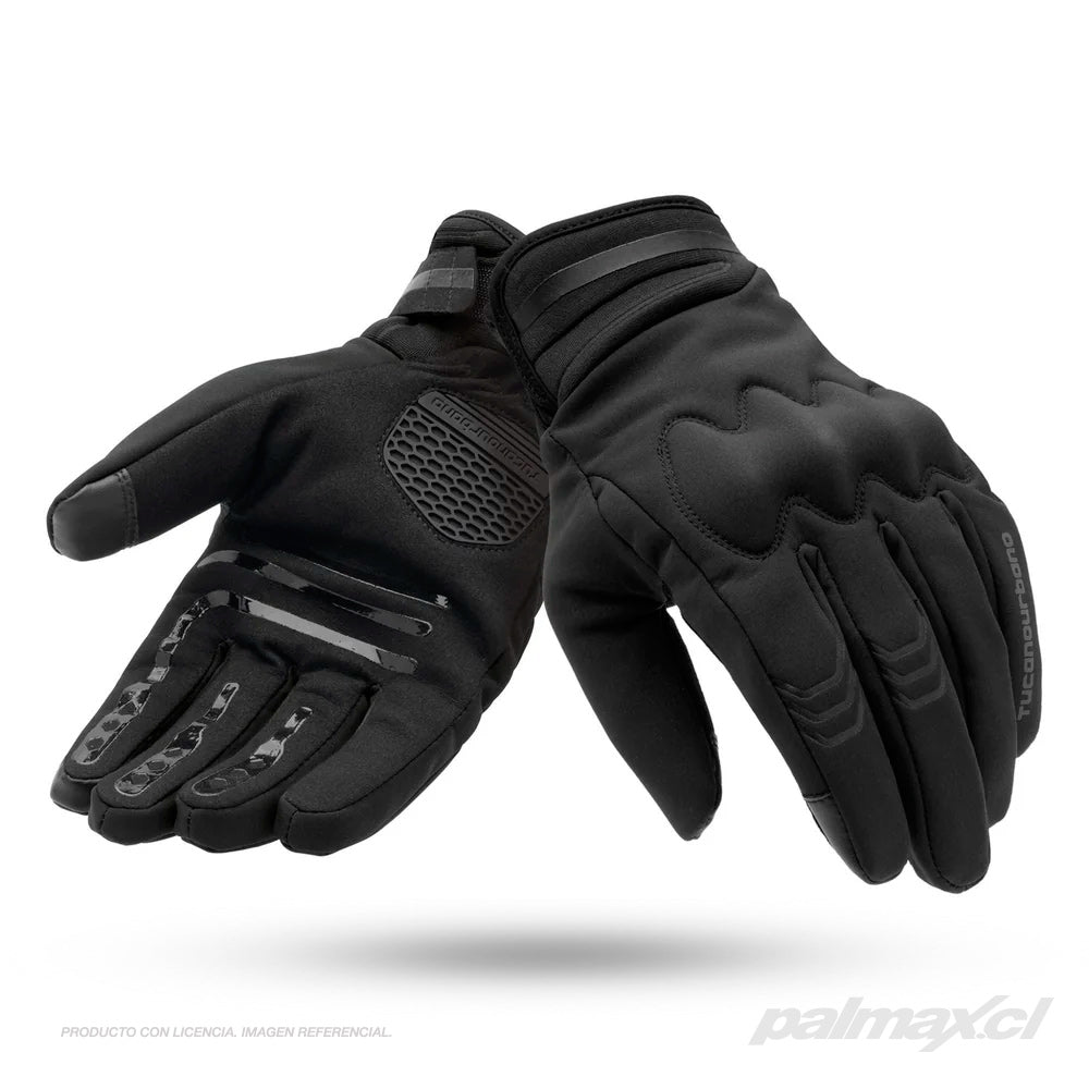 Guantes de invierno para moto de calle modelo TURBO HYDROSCUD® black | T.UR